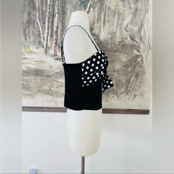 Anthropologie Dolan bow polka dot tank top - Picture 2 of 9